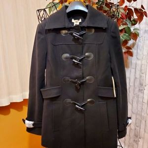 Vertigo Paris Black Toggle Button Pea Coat